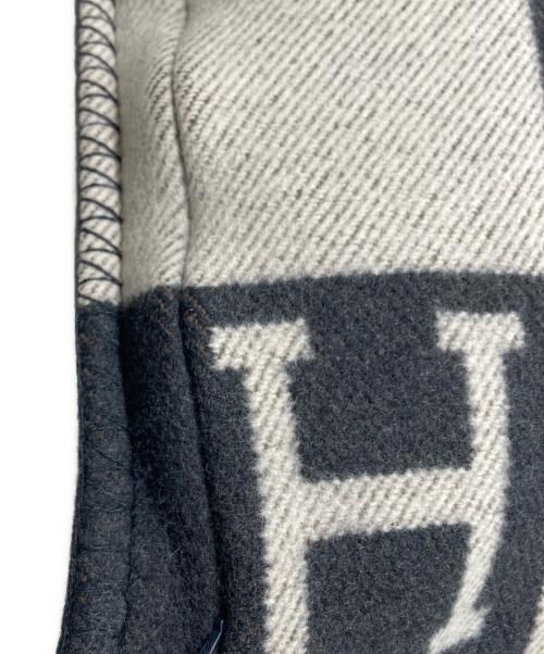 HERMES（エルメス）HERMES (エルメス) Hロゴ クッション ブラック サイズ:下記参照の古着・服飾アイテム