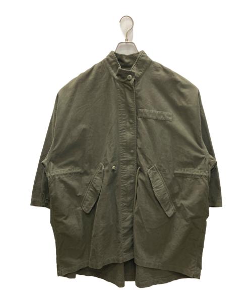 journal standard luxe（ジャーナルスタンダード ラックス）journal standard luxe (ジャーナルスタンダード ラックス) モールスキンスタンドモッズコート グリーン サイズ:表記無しの古着・服飾アイテム