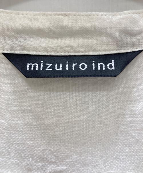 mizuiro-ind（ミズイロインド）mizuiro-ind (ミズイロインド) リネンシャツ ホワイト サイズ:表記無しの古着・服飾アイテム
