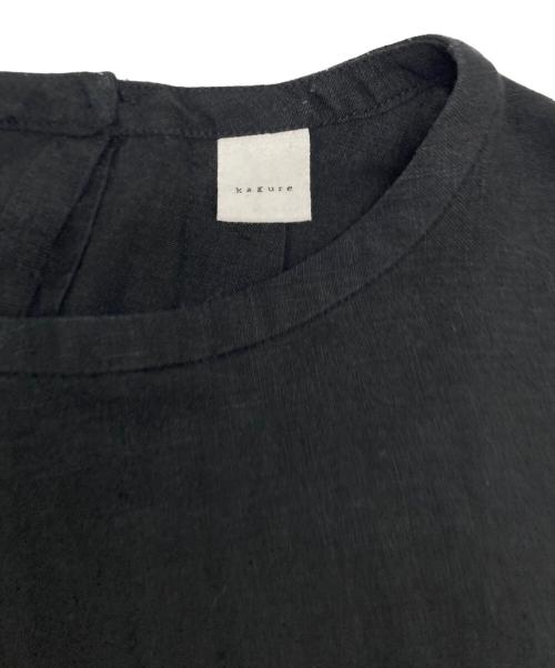 KAGURE（カグレ）KAGURE (カグレ) リネンブラウス ブラック サイズ:size Freeの古着・服飾アイテム