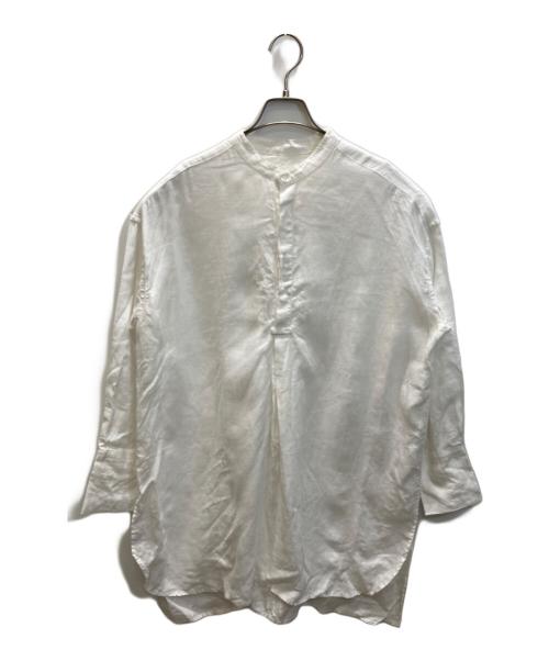 KAGURE（カグレ）KAGURE (カグレ) リネンチュニックシャツ ホワイト サイズ:size　Freeの古着・服飾アイテム