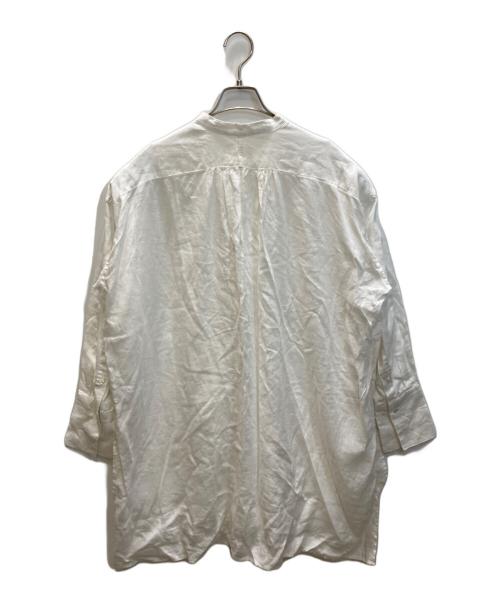 KAGURE（カグレ）KAGURE (カグレ) リネンチュニックシャツ ホワイト サイズ:size　Freeの古着・服飾アイテム