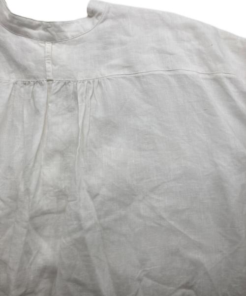 KAGURE（カグレ）KAGURE (カグレ) リネンチュニックシャツ ホワイト サイズ:size　Freeの古着・服飾アイテム