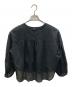 KAGURE (カグレ) コットンシルククルーネックブラウス ブラック サイズ:size　Free：7000円