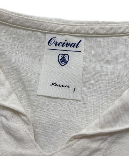 ORCIVAL（オーシバル）ORCIVAL (オーシバル) リネン セーラーカラー ブラウス ホワイト サイズ:SIZE 1の古着・服飾アイテム