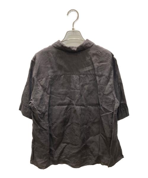 MARGARET HOWELL（マーガレットハウエル）MARGARET HOWELL (マーガレットハウエル) FINE LINEN プルオーバーシャツ ブラウン サイズ:Ⅱの古着・服飾アイテム