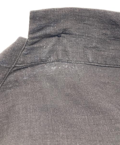 MARGARET HOWELL（マーガレットハウエル）MARGARET HOWELL (マーガレットハウエル) FINE LINEN プルオーバーシャツ ブラウン サイズ:Ⅱの古着・服飾アイテム