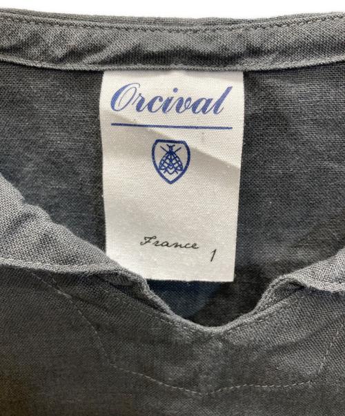 ORCIVAL（オーシバル）ORCIVAL (オーシバル) リネン セーラーカラー ブラウス ブラック サイズ:1の古着・服飾アイテム
