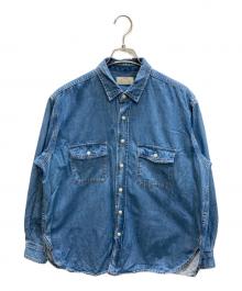 JOURNAL STANDARD relume（ジャーナルスタンダード レリューム）の古着「9oz C/Rデニムワークシャツ」｜インディゴ