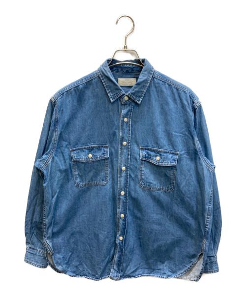 JOURNAL STANDARD relume（ジャーナルスタンダード レリューム）JOURNAL STANDARD relume (ジャーナルスタンダード レリューム) 9oz C/Rデニムワークシャツ インディゴ サイズ:下記参照の古着・服飾アイテム