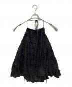 SLOBE IENA×crinkle crinkle crinkleスローブ イエナ×クリンクル クリンクル クリンクル）の古着「embroidery camisol」｜ブラック