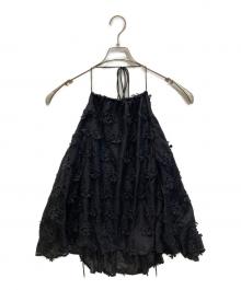 SLOBE IENA×crinkle crinkle crinkle（スローブ イエナ×クリンクル クリンクル クリンクル）の古着「embroidery camisol」｜ブラック