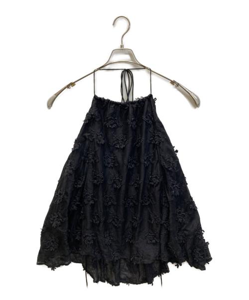 SLOBE IENA（スローブ イエナ）SLOBE IENA (スローブ イエナ) crinkle crinkle crinkle (クリンクル クリンクル クリンクル) embroidery camisol ブラック サイズ:F 未使用品の古着・服飾アイテム