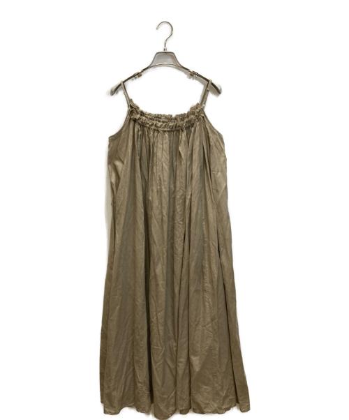 Spick and Span（スピック＆スパン）Spick and Span (スピック＆スパン) HYU ギャザーワンピース カーキ サイズ:36 未使用品の古着・服飾アイテム