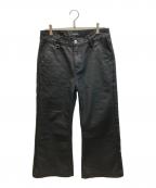ASAPMODEエイサップモード）の古着「Stacked Oil Coating Pants」｜ブラック