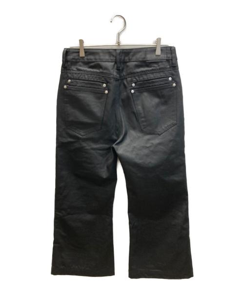 ASAPMODE（エイサップモード）ASAPMODE (エイサップモード) Stacked Oil Coating Pants ブラック サイズ:Mの古着・服飾アイテム