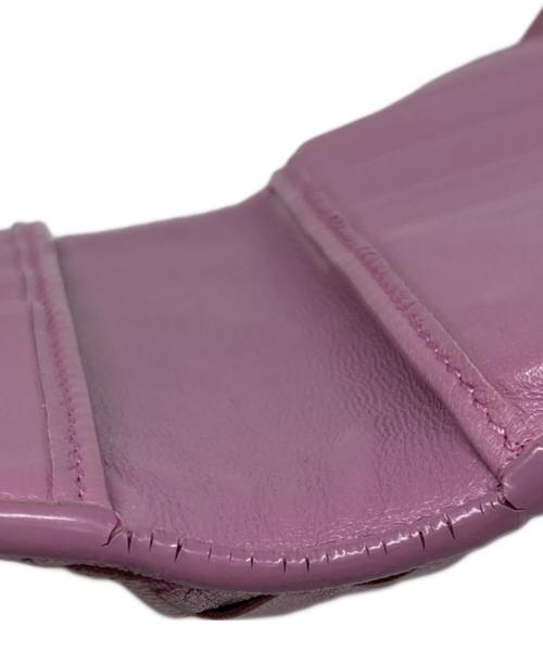 BOTTEGA VENETA（ボッテガベネタ）BOTTEGA VENETA (ボッテガベネタ) イントレチャート2つ折り財布 パープル サイズ:下記参照の古着・服飾アイテム