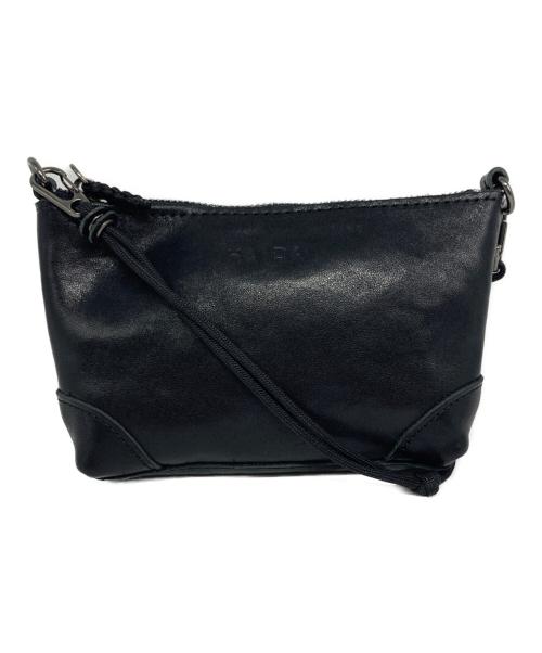 HAIDA（ハイダ）HAIDA (ハイダ) ウォッシュドレザー ポーチ WASHED LEATHER POUCH ブラック サイズ:下記参照の古着・服飾アイテム