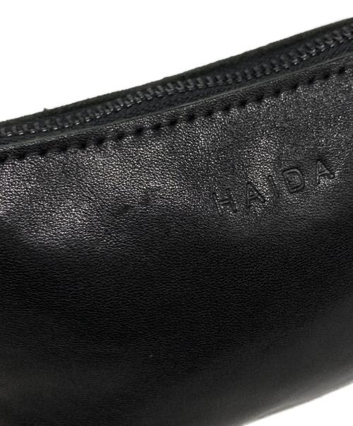 HAIDA（ハイダ）HAIDA (ハイダ) ウォッシュドレザー ポーチ WASHED LEATHER POUCH ブラック サイズ:下記参照の古着・服飾アイテム