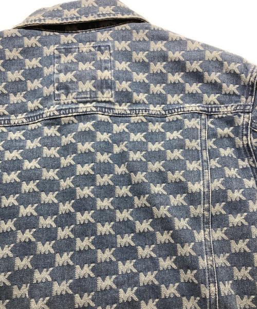 MICHAEL KORS（マイケルコース）MICHAEL KORS (マイケルコース) ロゴジャガードデニムジャケット インディゴ サイズ:SIZE Sの古着・服飾アイテム
