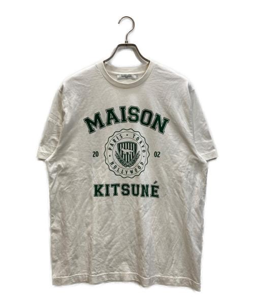 maison kitsune（メゾンキツネ）maison kitsune (メゾンキツネ) プリントTシャツ ホワイト サイズ:Mの古着・服飾アイテム