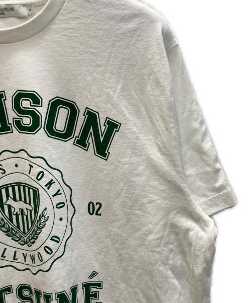 maison kitsune（メゾンキツネ）maison kitsune (メゾンキツネ) プリントTシャツ ホワイト サイズ:Mの古着・服飾アイテム