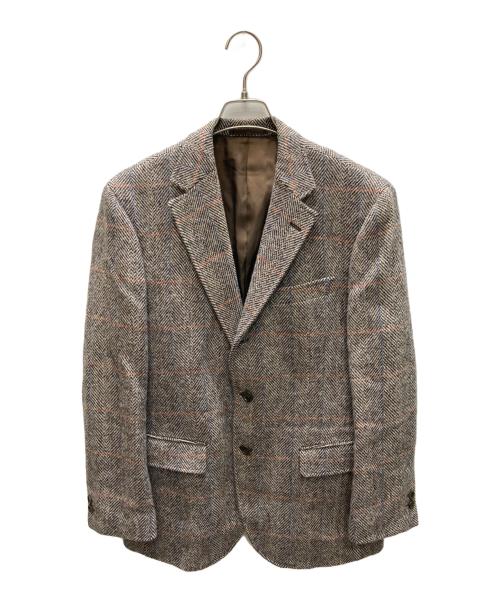 OXFORD CLASSIC（オックスフォードクラシック）OXFORD CLASSIC (オックスフォードクラシック) Harris Tweed (ハリスツイード) ツイード2Bジャケット グレー サイズ:SIZE 96AB5の古着・服飾アイテム