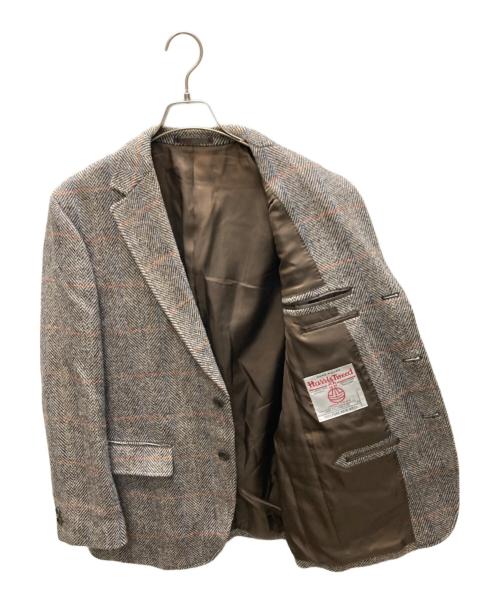 OXFORD CLASSIC（オックスフォードクラシック）OXFORD CLASSIC (オックスフォードクラシック) Harris Tweed (ハリスツイード) ツイード2Bジャケット グレー サイズ:SIZE 96AB5の古着・服飾アイテム