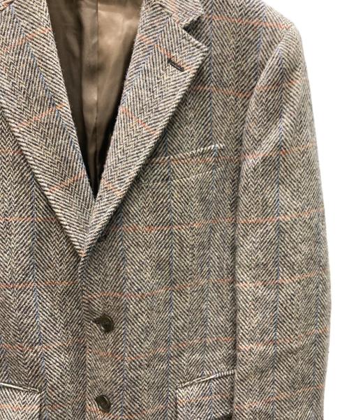 OXFORD CLASSIC（オックスフォードクラシック）OXFORD CLASSIC (オックスフォードクラシック) Harris Tweed (ハリスツイード) ツイード2Bジャケット グレー サイズ:SIZE 96AB5の古着・服飾アイテム