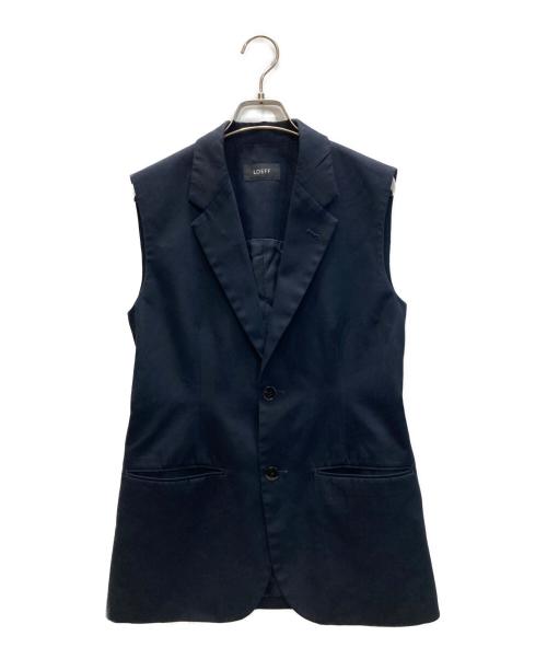 LOEFF（ロエフ）LOEFF (ロエフ) GV コットン ギャバ ノースリーブジャケット ブラック サイズ:1の古着・服飾アイテム