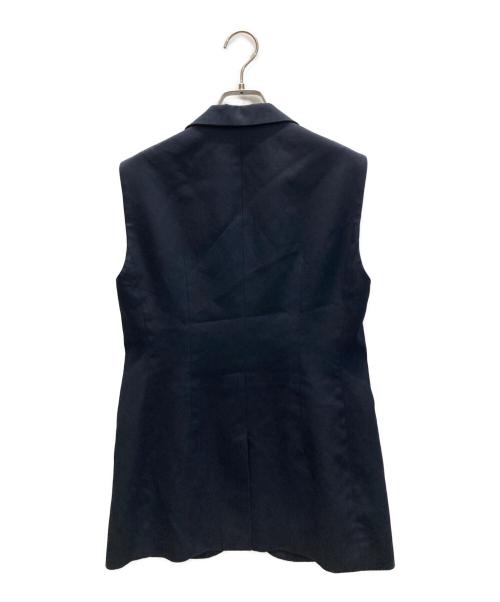 LOEFF（ロエフ）LOEFF (ロエフ) GV コットン ギャバ ノースリーブジャケット ブラック サイズ:1の古着・服飾アイテム