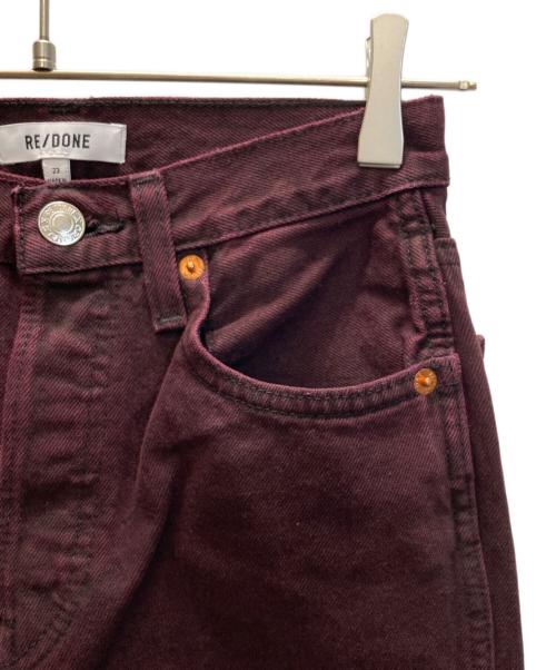 RE/DONE（リダン）RE/DONE (リダン) RE/DONE 90S HIGH RISE LOOSE ワインレッド サイズ:SIZE 23 未使用品の古着・服飾アイテム