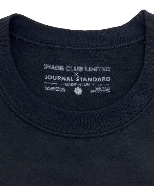 IMAGE CLUB LIMITED（イメージクラブ リミテッド）IMAGE CLUB LIMITED (イメージクラブ リミテッド) JOURNAL STANDARD (ジャーナルスタンダード) プリントスウェット ブラック サイズ:下記参照の古着・服飾アイテム