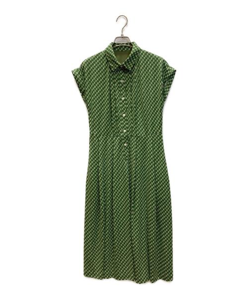 MACKINTOSH PHILOSOPHY（マッキントッシュ フィロソフィー）MACKINTOSH PHILOSOPHY (マッキントッシュ フィロソフィー) 総柄ワンピース グリーン サイズ:38の古着・服飾アイテム