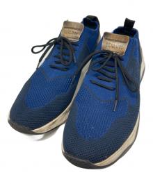 Berluti（ベルルッティ）の古着「シャドウ ニット＆レザースニーカー」｜ネイビー×ブルー