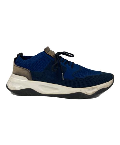 Berluti（ベルルッティ）Berluti (ベルルッティ) シャドウ ニット＆レザースニーカー ネイビー×ブルー サイズ:10 1/2の古着・服飾アイテム