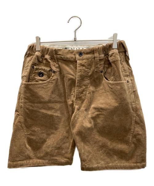 Denham（デンハム）Denham (デンハム) CROSS BACK MIJI コーデュロイ ショーツ ブラウン サイズ:Mの古着・服飾アイテム
