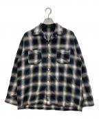 Denhamデンハム）の古着「OMBRE CHECK SHIRT オンブレチェックシャツ」｜ブラック×グレー