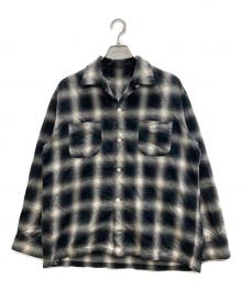Denham（デンハム）の古着「OMBRE CHECK SHIRT オンブレチェックシャツ」｜ブラック×グレー