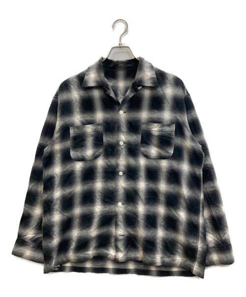 Denham（デンハム）Denham (デンハム) OMBRE CHECK SHIRT オンブレチェックシャツ ブラック×グレー サイズ:Sの古着・服飾アイテム
