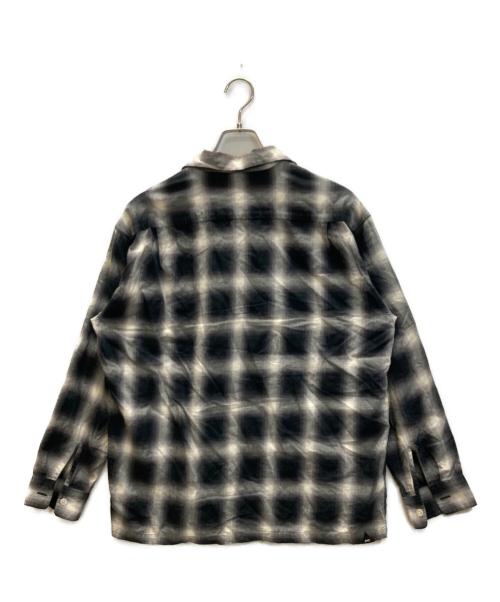 Denham（デンハム）Denham (デンハム) OMBRE CHECK SHIRT オンブレチェックシャツ ブラック×グレー サイズ:Sの古着・服飾アイテム