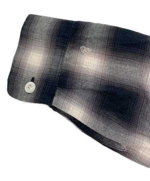 Denham（デンハム）Denham (デンハム) OMBRE CHECK SHIRT オンブレチェックシャツ ブラック×グレー サイズ:Sの古着・服飾アイテム
