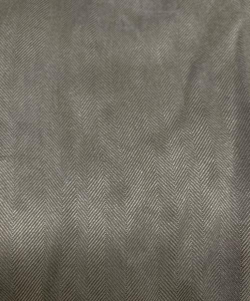 BARACUTA（バラクータ）BARACUTA (バラクータ) ヘリンボーン シルクシャツ ブラウン サイズ:XLの古着・服飾アイテム