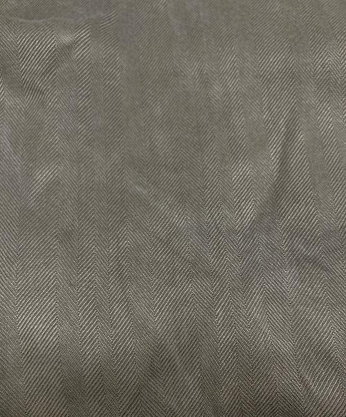 BARACUTA（バラクータ）BARACUTA (バラクータ) ヘリンボーン シルクシャツ ブラウン サイズ:XLの古着・服飾アイテム