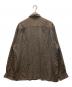 BARACUTA (バラクータ) ヘリンボーン シルクシャツ ブラウン サイズ:XL：7000円