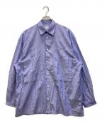 E.TAUTZイートーツ）の古着「LINE MAN SHIRT」｜ブルー