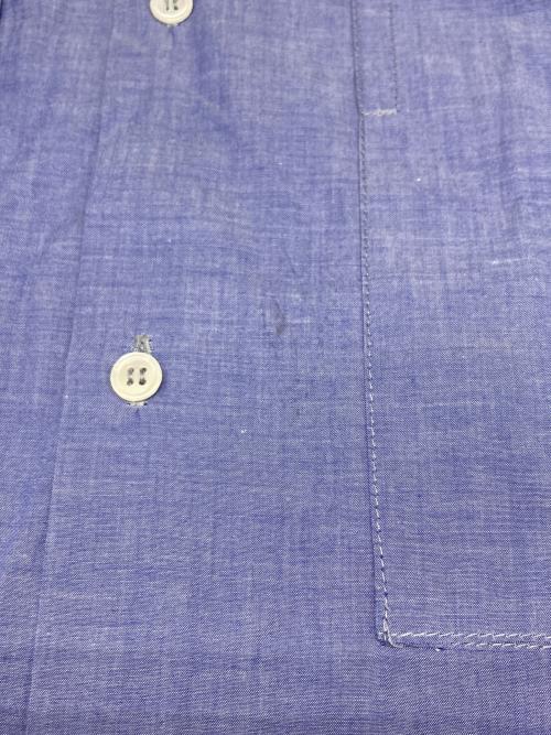 E.TAUTZ（イートーツ）E.TAUTZ (イートーツ) LINE MAN SHIRT ブルー サイズ:Mの古着・服飾アイテム