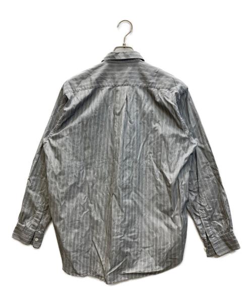COMME des GARCONS SHIRT（コムデギャルソンシャツ）COMME des GARCONS SHIRT (コムデギャルソンシャツ) 切替ストライプシャツ グレー×ブラック サイズ:Sの古着・服飾アイテム