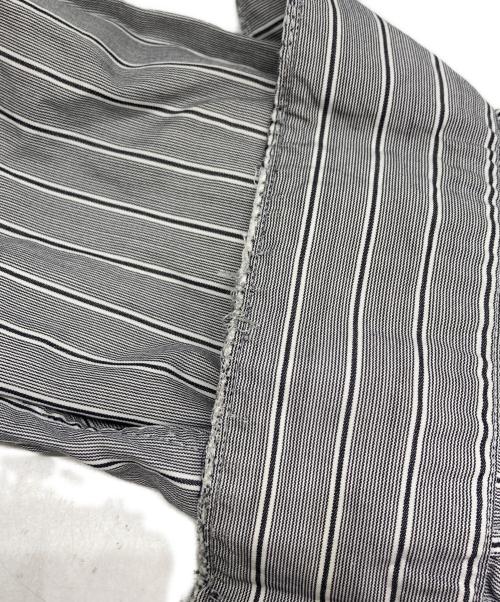COMME des GARCONS SHIRT（コムデギャルソンシャツ）COMME des GARCONS SHIRT (コムデギャルソンシャツ) 切替ストライプシャツ グレー×ブラック サイズ:Sの古着・服飾アイテム