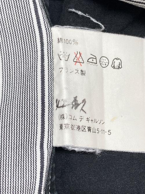 COMME des GARCONS SHIRT（コムデギャルソンシャツ）COMME des GARCONS SHIRT (コムデギャルソンシャツ) 切替ストライプシャツ グレー×ブラック サイズ:Sの古着・服飾アイテム